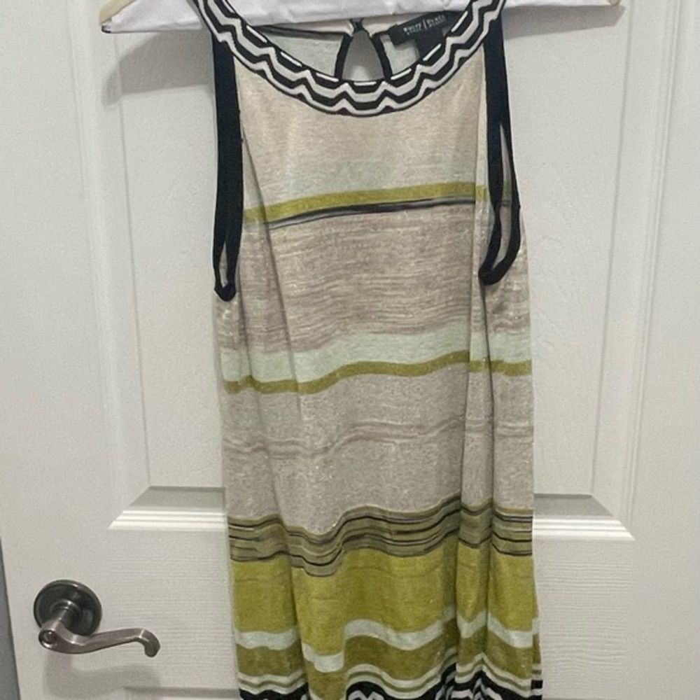 White House Black Market Multicolor Sleeveless Sweater